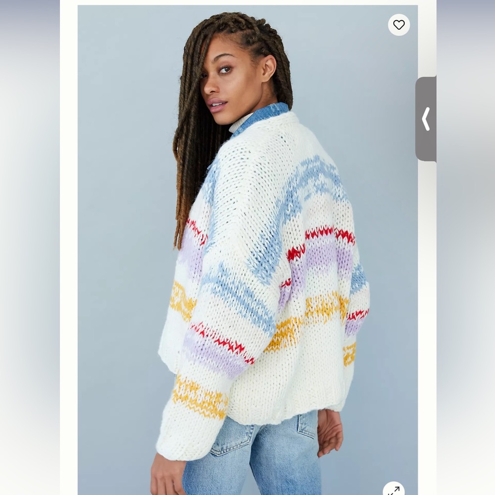 Anthropologie Grazia Striped Cardigan